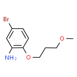 ChemSpider 2D Image | 5-Bromo-2-(3-methoxypropoxy)aniline | C10H14BrNO2