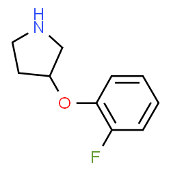 ChemSpider 2D Image | 3-(2-Fluorophenoxy)pyrrolidine | C10H12FNO