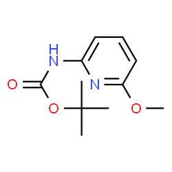 ChemSpider 2D Image | tert-butyl 6-methoxy-2-pyridinylcarbamate | C11H16N2O3