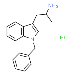 ChemSpider 2D Image | 1-(1-benzylindol-3-yl)propan-2-amine hydrochloride | C18H21ClN2