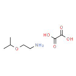 ChemSpider 2D Image | 2-Isopropoxyethanamine ethanedioate (1:1) | C7H15NO5