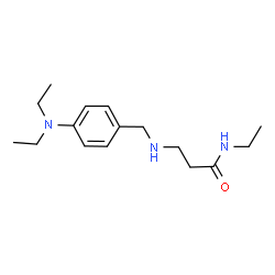 ChemSpider 2D Image | N~3~-[4-(Diethylamino)benzyl]-N-ethyl-beta-alaninamide | C16H27N3O
