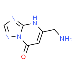 ChemSpider 2D Image | 5-(Aminomethyl)[1,2,4]triazolo[1,5-a]pyrimidin-7(1H)-one | C6H7N5O