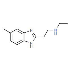 ChemSpider 2D Image | N-Ethyl-2-(5-methyl-1H-benzimidazol-2-yl)ethanamine | C12H17N3