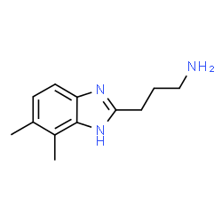 ChemSpider 2D Image | 1H-Benzimidazole-2-propanamine, 4,5-dimethyl- | C12H17N3
