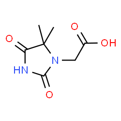 ChemSpider 2D Image | (5,5-Dimethyl-2,4-dioxo-1-imidazolidinyl)acetic acid | C7H10N2O4