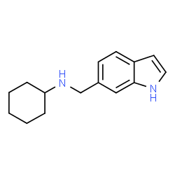 ChemSpider 2D Image | N-(1H-Indol-6-ylmethyl)cyclohexanamine | C15H20N2