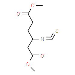 ChemSpider 2D Image | Dimethyl 3-isothiocyanatohexanedioate | C9H13NO4S