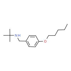 ChemSpider 2D Image | 2-Methyl-N-[4-(pentyloxy)benzyl]-2-propanamine | C16H27NO