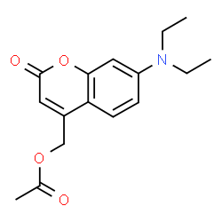 ChemSpider 2D Image | (7-(Diethylamino)-2-oxo-2H-chromen-4-yl)methyl acetate | C16H19NO4