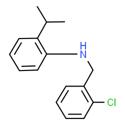 ChemSpider 2D Image | N-(2-Chlorobenzyl)-2-isopropylaniline | C16H18ClN