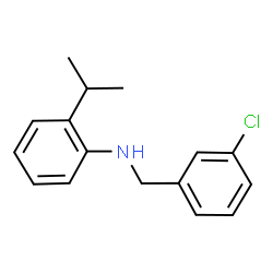 ChemSpider 2D Image | N-(3-Chlorobenzyl)-2-isopropylaniline | C16H18ClN