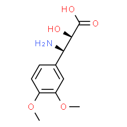 ChemSpider 2D Image | (2R,3R)-3-Amino-3-(3,4-dimethoxyphenyl)-2-hydroxypropanoic acid | C11H15NO5
