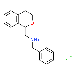 ChemSpider 2D Image | N-Benzyl(3,4-dihydro-1H-isochromen-1-yl)methanaminium chloride | C17H20ClNO