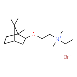 ChemSpider 2D Image | N-Ethyl-N,N-dimethyl-2-[(1,7,7-trimethylbicyclo[2.2.1]hept-2-yl)oxy]ethanaminium bromide | C16H32BrNO