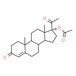 ChemSpider 2D Image | (8xi,9xi,10xi,13xi,14xi)-3,20-Dioxopregn-4-en-17-yl acetate | C23H32O4