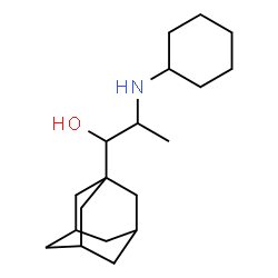 ChemSpider 2D Image | 1-(Adamantan-1-yl)-2-(cyclohexylamino)-1-propanol | C19H33NO