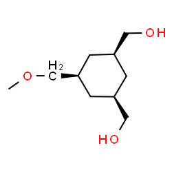 ChemSpider 2D Image | [(1R,3S,5s)-5-(Methoxymethyl)-1,3-cyclohexanediyl]dimethanol | C10H20O3