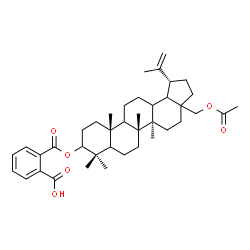 ChemSpider 2D Image | 2-({[(5xi,9xi,13xi,17xi,18xi)-28-Acetoxylup-20(29)-en-3-yl]oxy}carbonyl)benzoic acid | C40H56O6