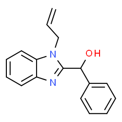ChemSpider 2D Image | (1-Allyl-1H-benzimidazol-2-yl)(phenyl)methanol | C17H16N2O