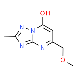 ChemSpider 2D Image | 5-(Methoxymethyl)-2-methyl[1,2,4]triazolo[1,5-a]pyrimidin-7-ol | C8H10N4O2