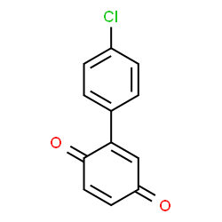 ChemSpider 2D Image | 2-(4-Chlorophenyl)-1,4-benzoquinone | C12H7ClO2