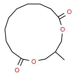 ChemSpider 2D Image | 3-Methyl-1,5-dioxacyclopentadecane-6,15-dione | C14H24O4