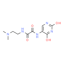 ChemSpider 2D Image | ethanediamide, N~1~-(2,4-dihydroxy-5-pyrimidinyl)-N~2~-[2-(dimethylamino)ethyl]- | C10H15N5O4