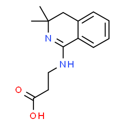 ChemSpider 2D Image | N-(3,3-Dimethyl-3,4-dihydro-1-isoquinolinyl)-beta-alanine | C14H18N2O2