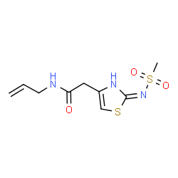 ChemSpider 2D Image | N-Allyl-2-{2-[(methylsulfonyl)amino]-1,3-thiazol-4-yl}acetamide | C9H13N3O3S2