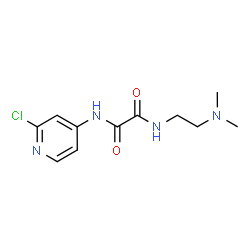 ChemSpider 2D Image | N-(2-Chloro-4-pyridinyl)-N'-[2-(dimethylamino)ethyl]ethanediamide | C11H15ClN4O2