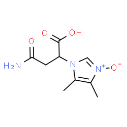 ChemSpider 2D Image | 4-Amino-2-(4,5-dimethyl-3-oxido-1H-imidazol-1-yl)-4-oxobutanoic acid | C9H13N3O4