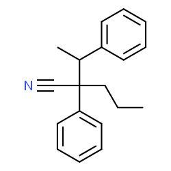 ChemSpider 2D Image | 2-Phenyl-2-(1-phenylethyl)pentanenitrile | C19H21N