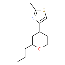 ChemSpider 2D Image | 2-Methyl-4-(2-propyl-tetrahydro-pyran-4-yl)-thiazole | C12H19NOS