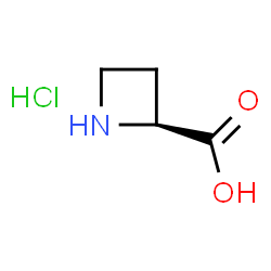ChemSpider 2D Image | (S)-Azetidine-2-carboxylic acid hydrochloride | C4H8ClNO2