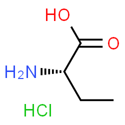 ChemSpider 2D Image | (S)-2-Aminobutanoic acid hydrochloride | C4H10ClNO2