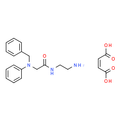 ChemSpider 2D Image | N-(2-Aminoethyl)-N~2~-benzyl-N~2~-phenylglycinamide (2Z)-2-butenedioate (1:1) | C21H25N3O5