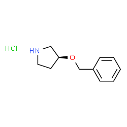 ChemSpider 2D Image | (S)-3-Benzyloxy-pyrrolidine hydrochloride | C11H16ClNO