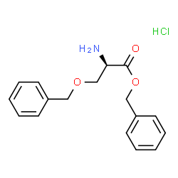 ChemSpider 2D Image | Benzyl O-benzyl-D-serinate hydrochloride (1:1) | C17H20ClNO3