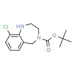 ChemSpider 2D Image | 4-Boc-9-Chloro-2,3,4,5-tetrahydro-1H-benzo[e][1,4]diazepine | C14H19ClN2O2