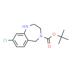 ChemSpider 2D Image | 4-Boc-8-Chloro-2,3,4,5-tetrahydro-1H-benzo[e][1,4]diazepine | C14H19ClN2O2