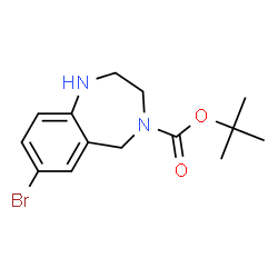 ChemSpider 2D Image | 4-Boc-7-Bromo-2,3,4,5-tetrahydro-1H-benzo[e][1,4]diazepine | C14H19BrN2O2