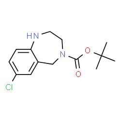ChemSpider 2D Image | 4-Boc-7-Chloro-2,3,4,5-tetrahydro-1H-benzo[e][1,4]diazepine | C14H19ClN2O2