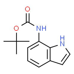 ChemSpider 2D Image | 7-N-Boc-Amino-indole | C13H16N2O2
