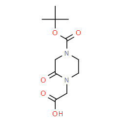 ChemSpider 2D Image | 4-N-Boc-2-oxo-piperazine-1-acetic acid | C11H18N2O5