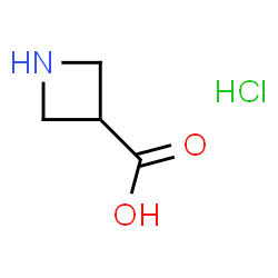 ChemSpider 2D Image | AZETIDINE-3-CARBOXYLIC ACID HCl | C4H8ClNO2