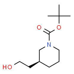 ChemSpider 2D Image | (S)-1-N-Boc-Piperidine-3-ethanol | C12H23NO3