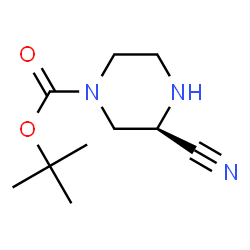 ChemSpider 2D Image | (R)-tert-Butyl 3-cyanopiperazine-1-carboxylate | C10H17N3O2