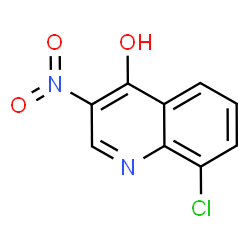ChemSpider 2D Image | 8-Chloro-3-nitro-4-quinolinol | C9H5ClN2O3
