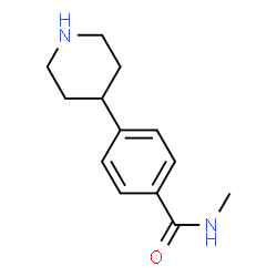 ChemSpider 2D Image | 4-(4'-N-Methylbenzamide)piperidine | C13H18N2O